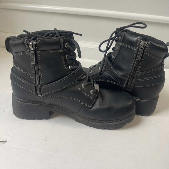 Harley Davidson HD Tegan Women's Size 10  Lace Boot Buckle Leather Motorcycle - Picture 6 of 8